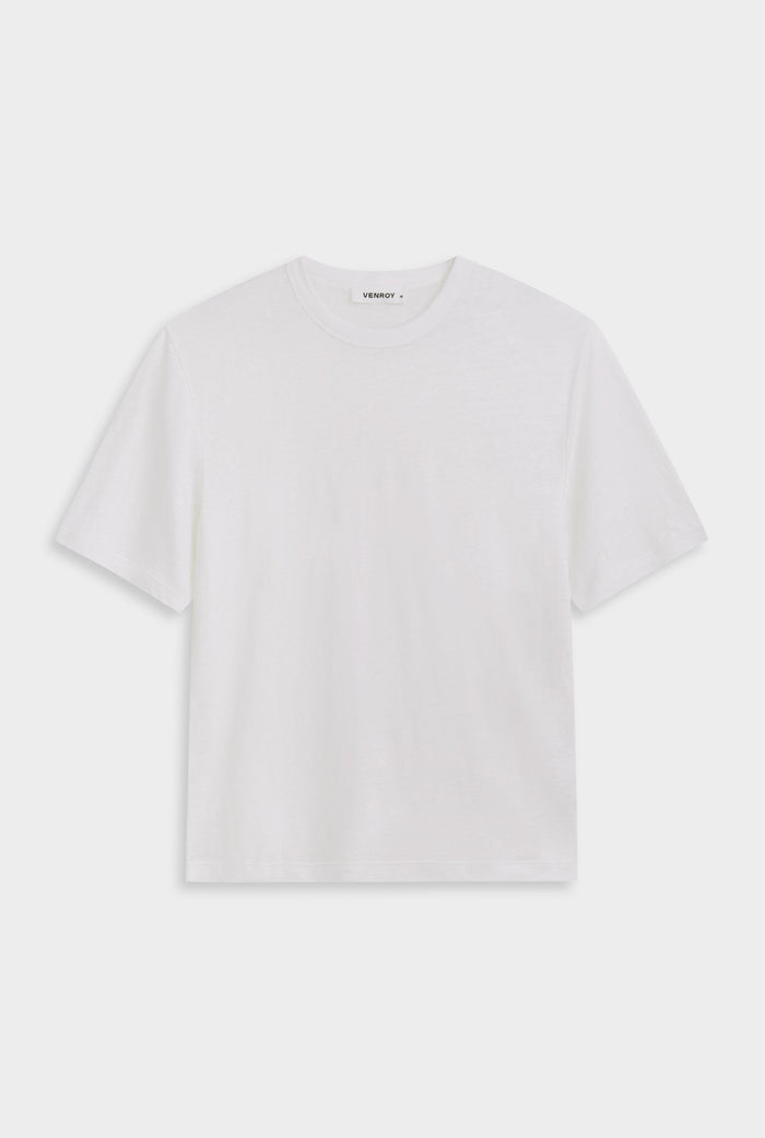 Venroy Linen Standard T Shirt - White