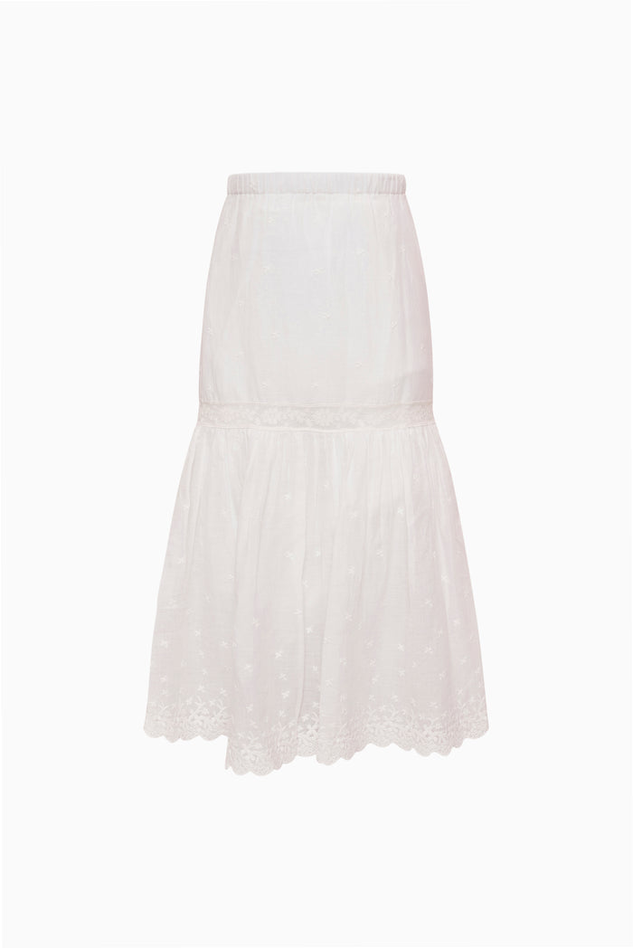 Little Girls Cotton Lace Norael Skirt