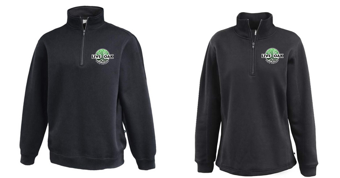 Live Oak Crew 1/4 Zip, Youth and Adult