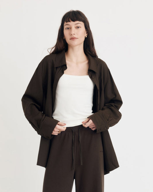 LOLA SHIRT ESPRESSO BROWN
