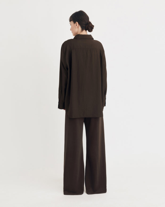 LOLA SHIRT ESPRESSO BROWN