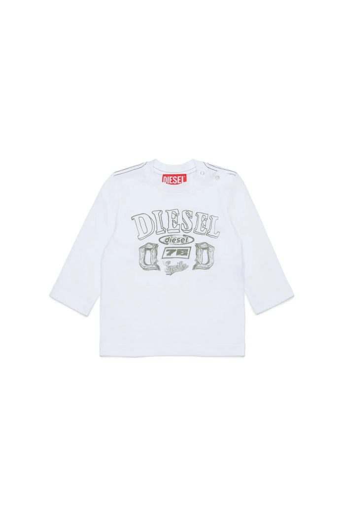 Long-sleeve T-shirt with logo print
