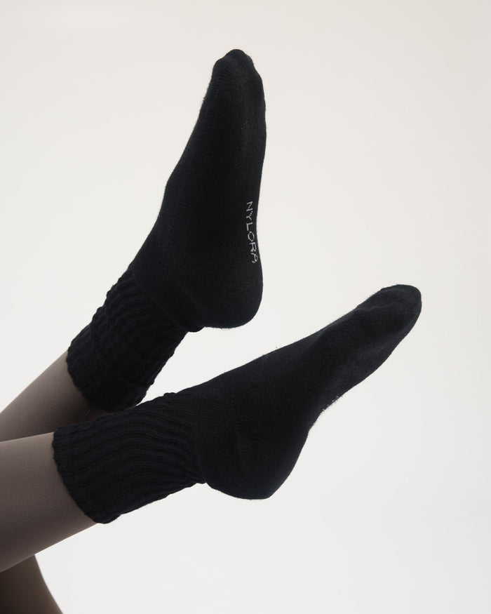 LOU SLOUCHY SOCKS BLACK