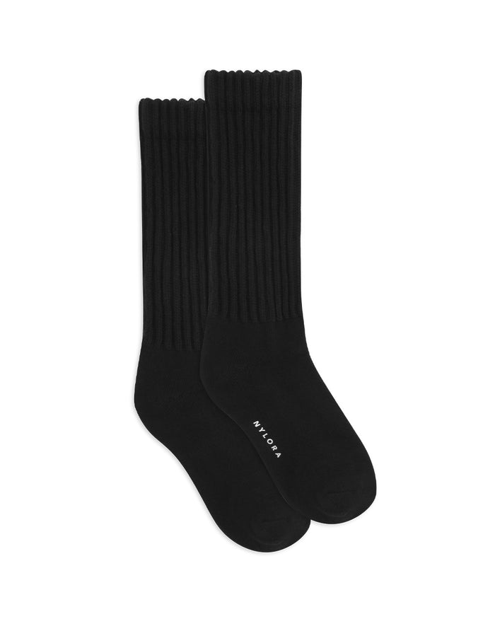LOU SLOUCHY SOCKS BLACK