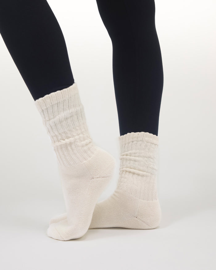 LOU SLOUCHY SOCKS CREAM
