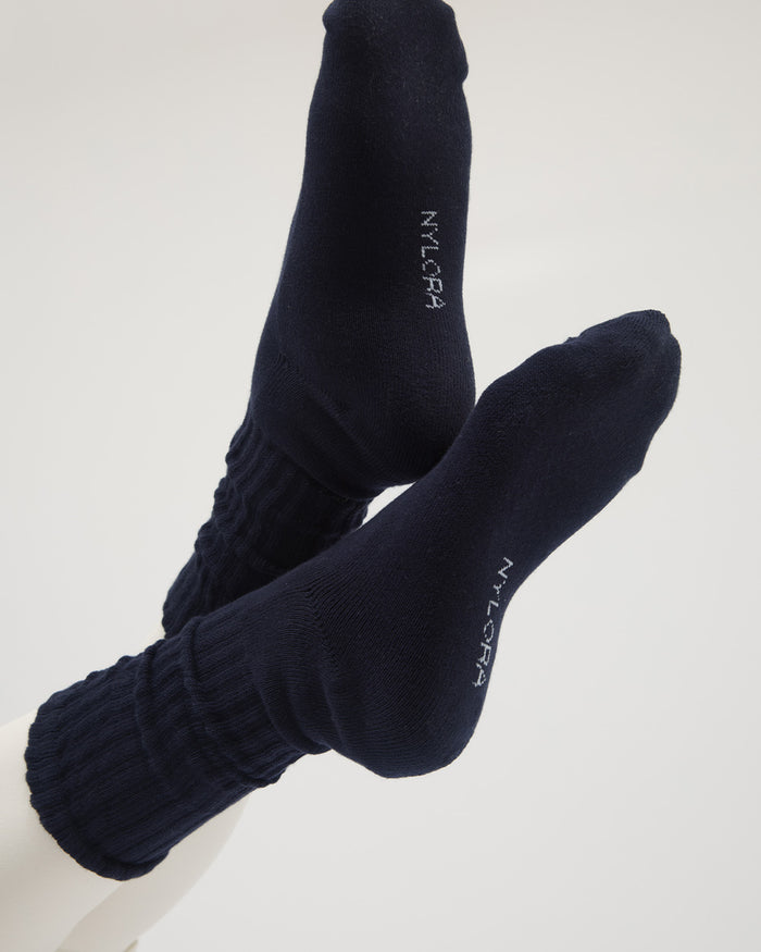 LOU SLOUCHY SOCKS NAVY