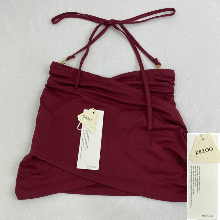 Low-cut neckline short metal chain vest