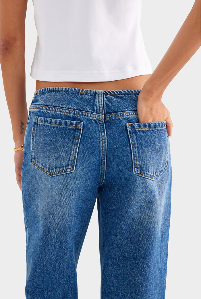 Low Rise Jean - Mid Indigo