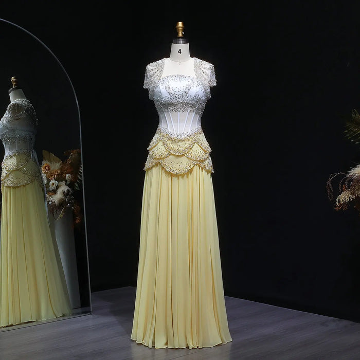 Yellow Cap Sleeves / US2