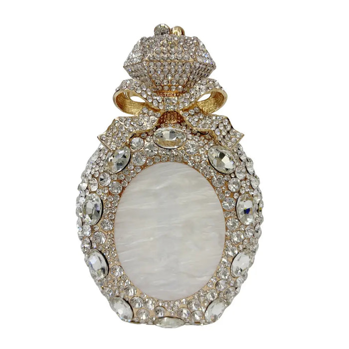 Luxury Perfume Bottle Rhinestone Evening Clutch Bag HB031 Sheer Fairy