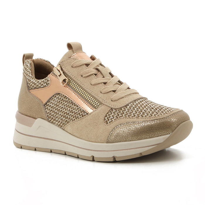 Macy Sneakers Beige Leather