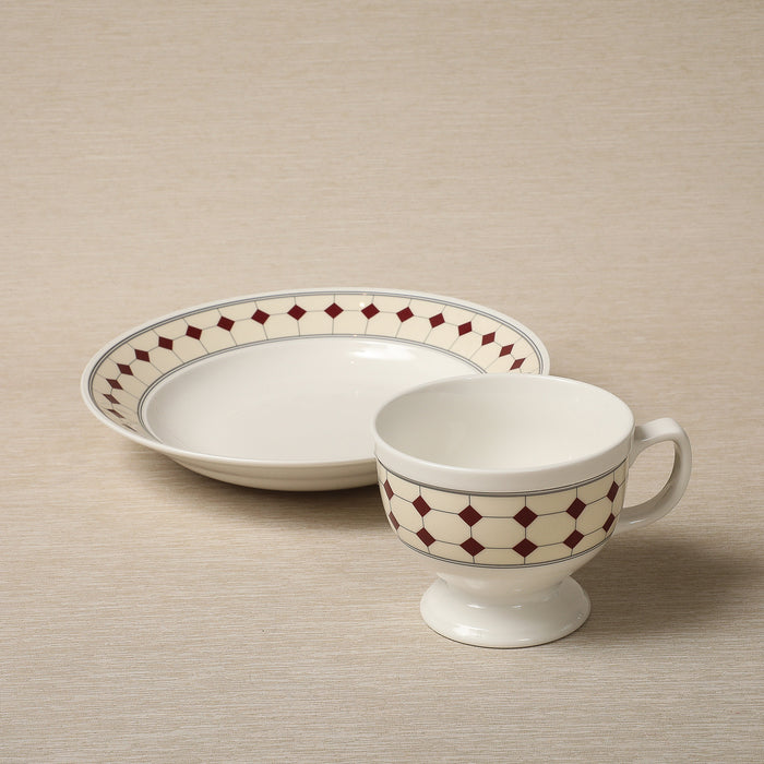 Maison Couleur Diamant No. 10 Bordeaux Dinnerware