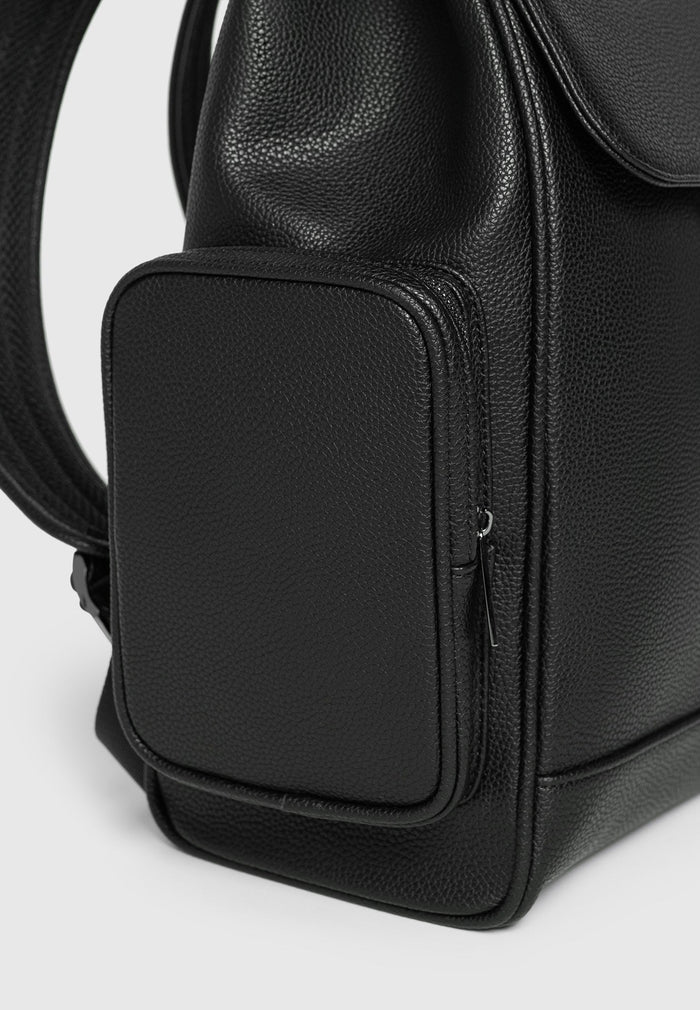 maloe-pebbled-leather-eiffel-clasp-backpack-black