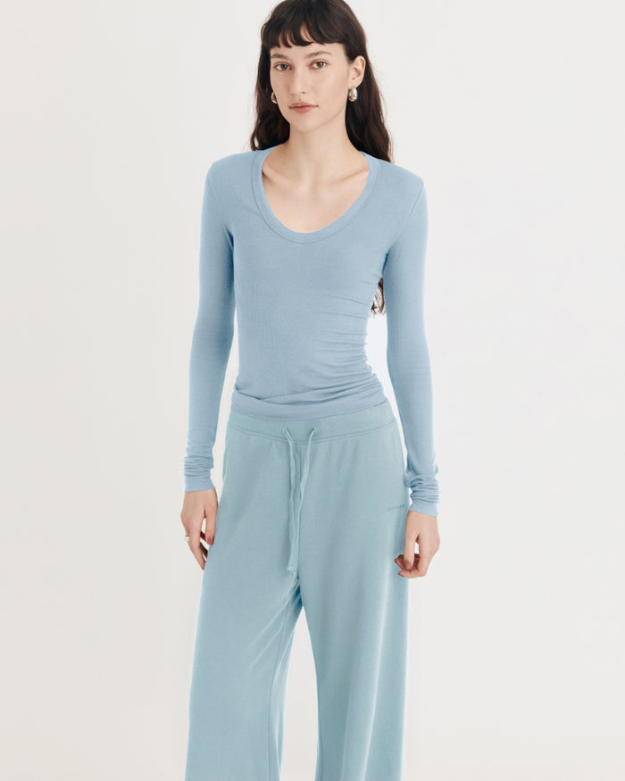 MARIA PANTS MISTY BLUE
