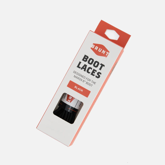 BRUNT marin 6 inch replacement laces in packaging in black * 1