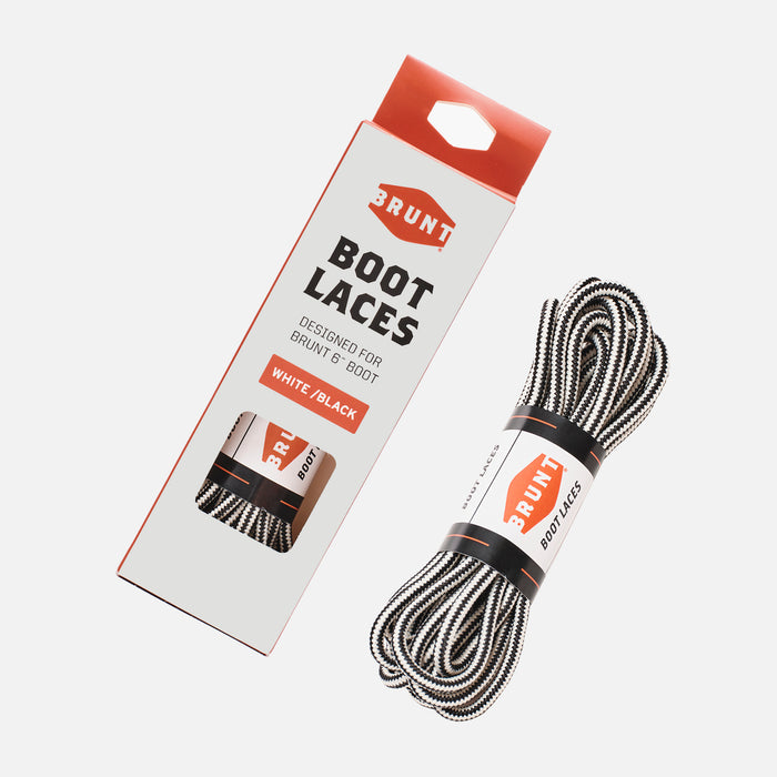 Marin 6 inch black and white laces