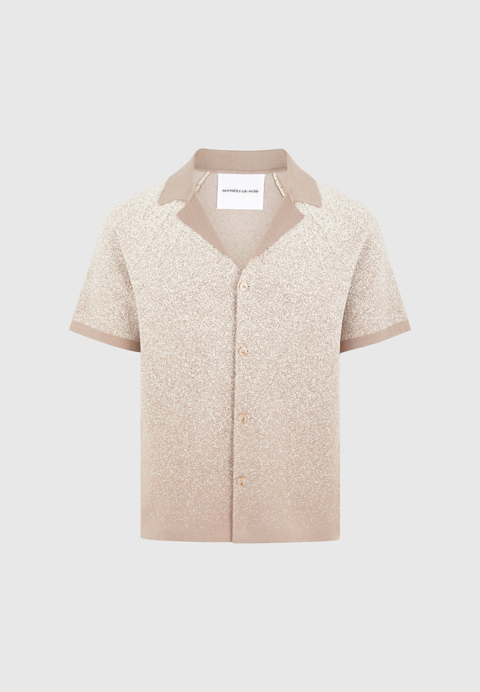 ombre-knit-revere-shirt-beige-white