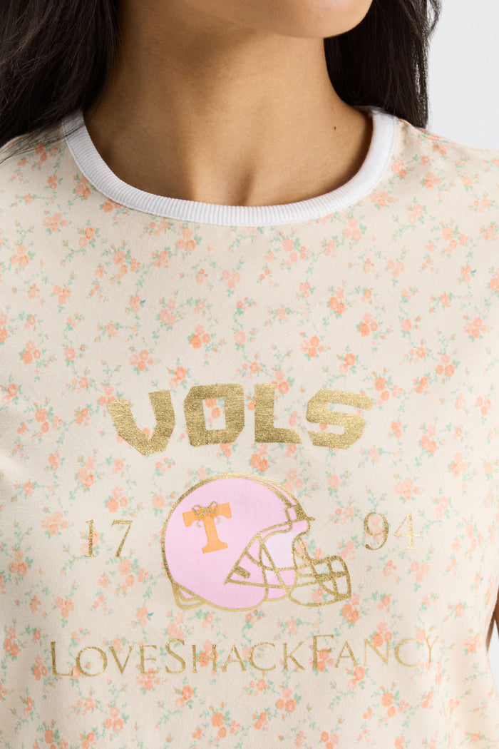 Marykate Ringer Tee - ORANGE BREEZE