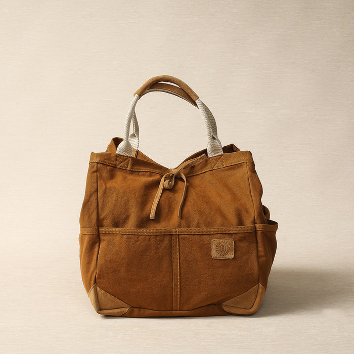 Medium Brandy Canvas Tote