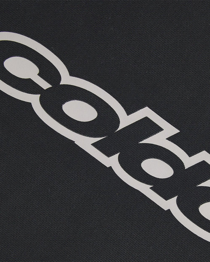 MIDNIGHT SET ZIP UP BLACK - black zip-up hoodie, detail close-up - Cold Culture