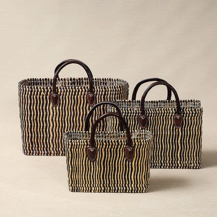 Midnight Stripe Moroccan Totes