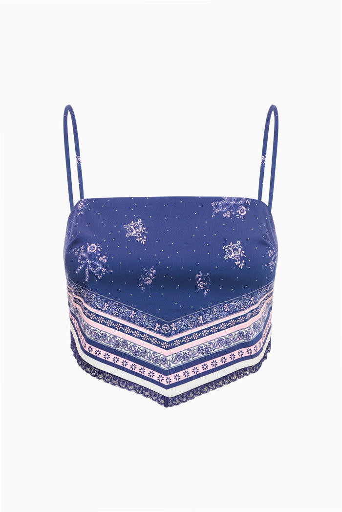 Mollie Bandana Print Scarf Top