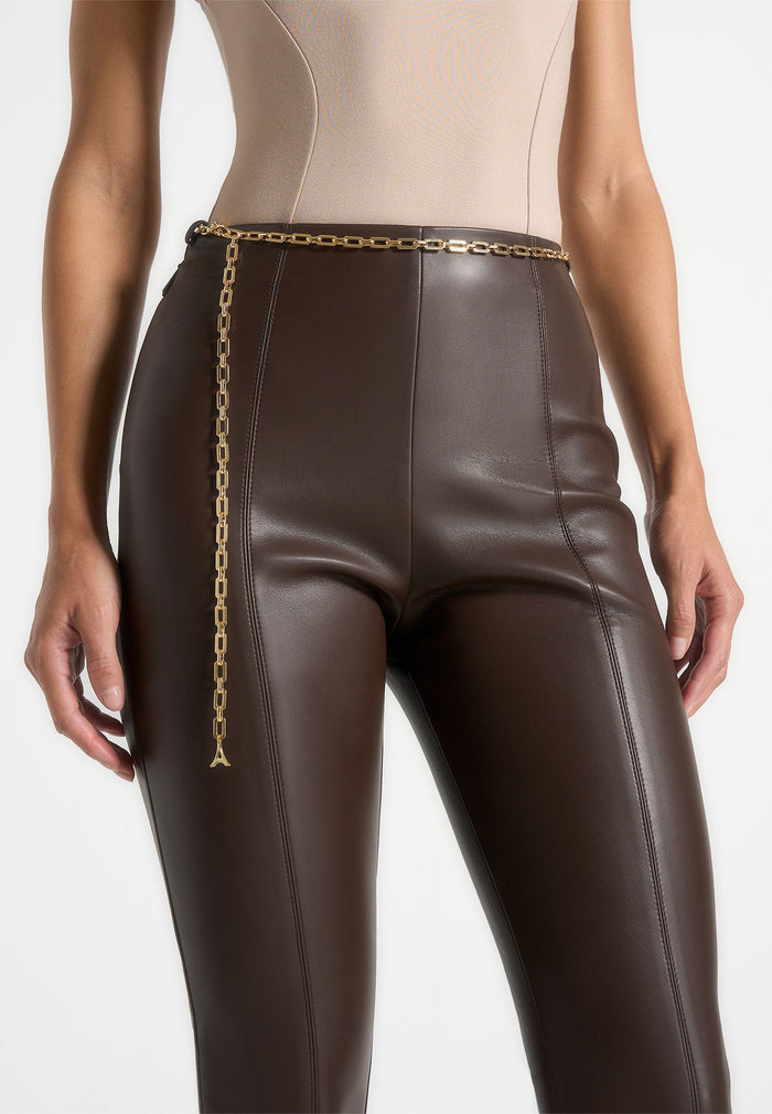 ninon-leather-fit-and-flare-trousers-with-chain-brown