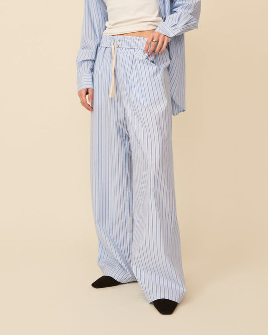NOAH PANTS BLUE BOLD STRIPE