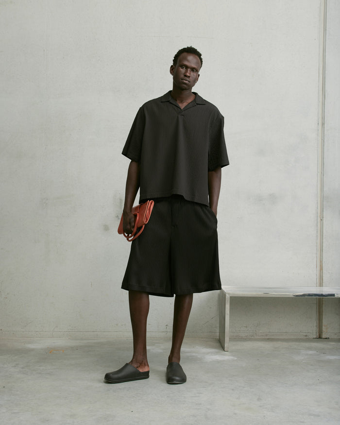 Nothing Boxy Pintuck Polo | Tar