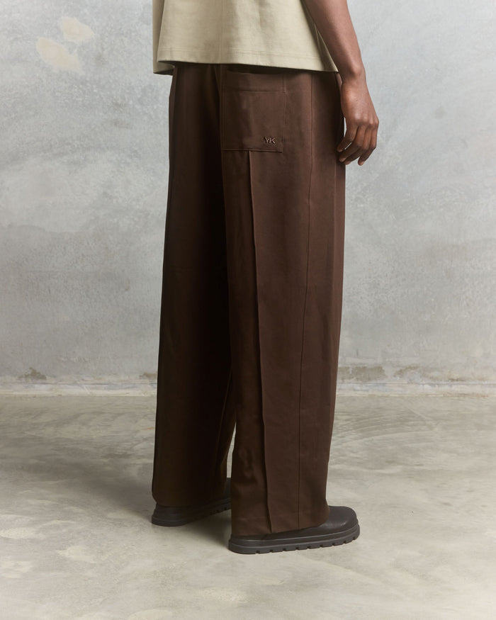 Nothing Draped Pleated Pants | Brown