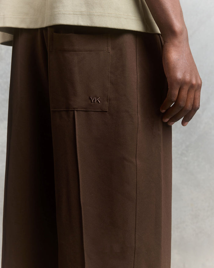 Nothing Draped Pleated Pants | Brown