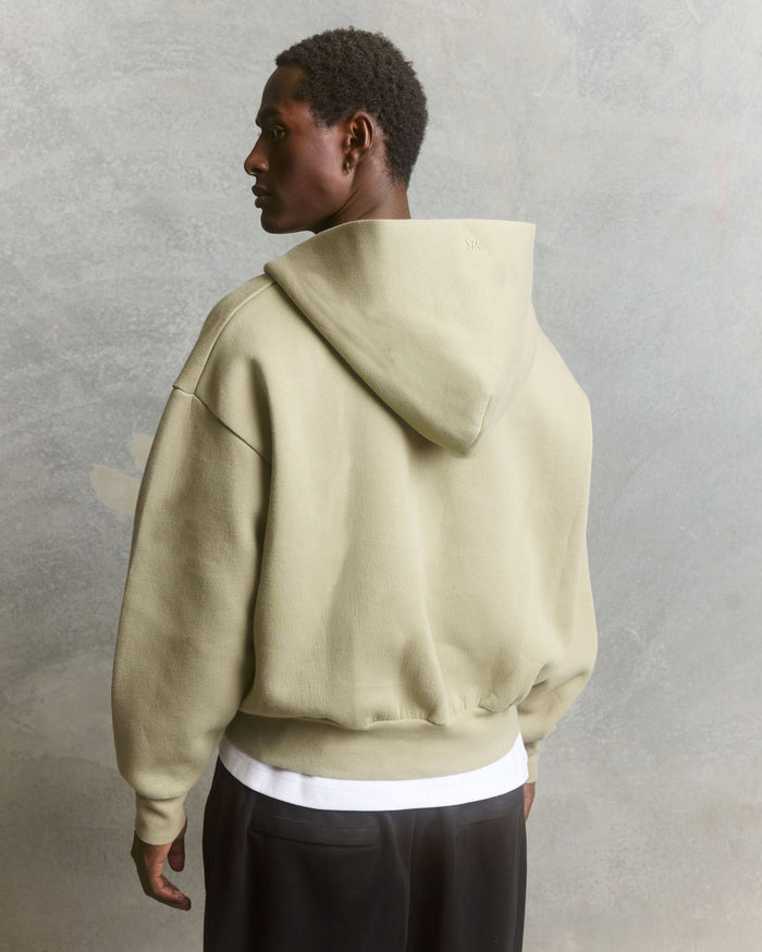 Nothing Form Zip-Up Hoodie | Moss