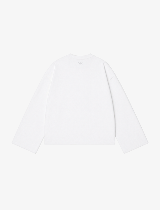 Nothing Wide Long Sleeve Tee | Cloud White