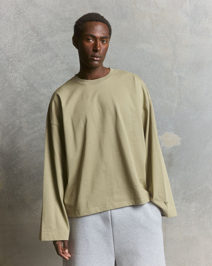 Nothing Wide Long Sleeve Tee | Moss