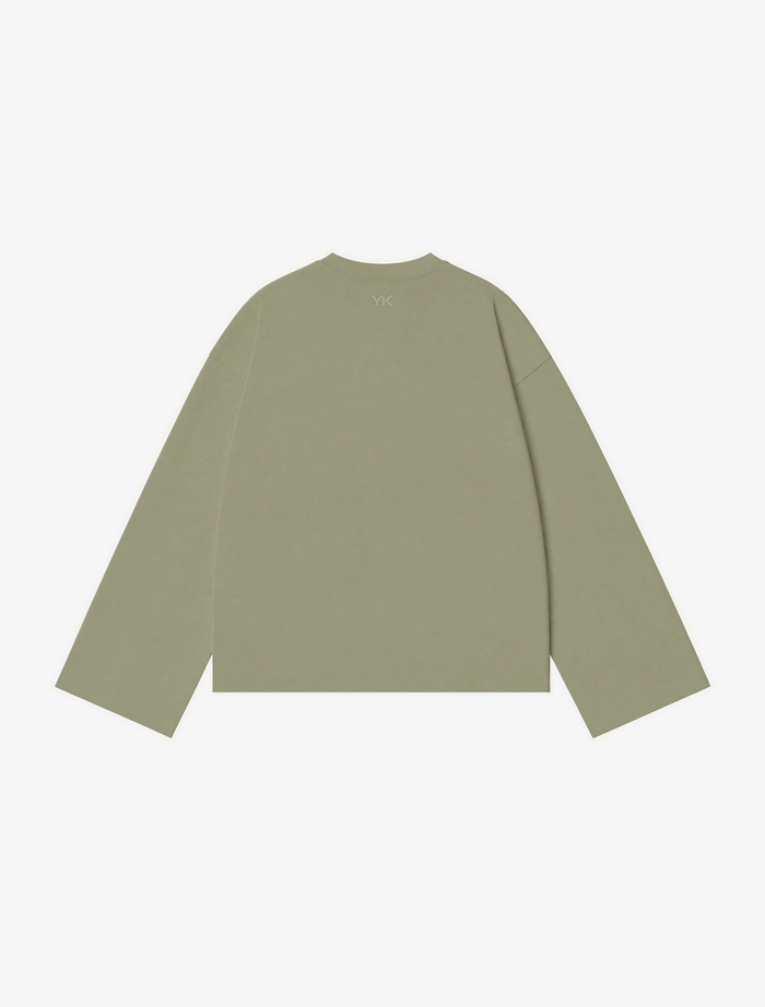 Nothing Wide Long Sleeve Tee | Moss