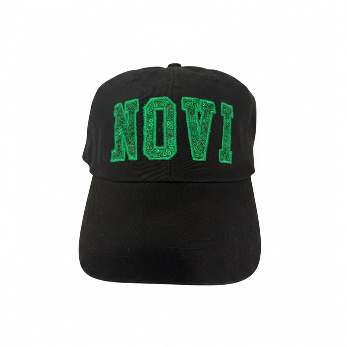 Novi Twill Ball Cap- Sequin Embroidered