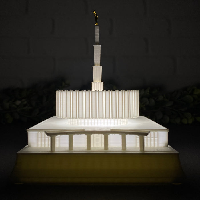 Ogden Utah (Before Reconstruction) Temple Night Light