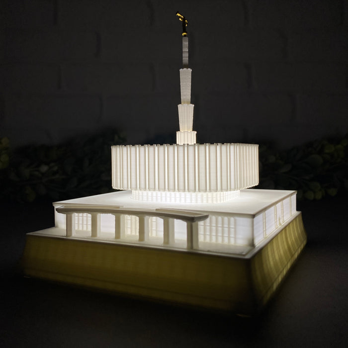 Ogden Utah (Before Reconstruction) Temple Night Light