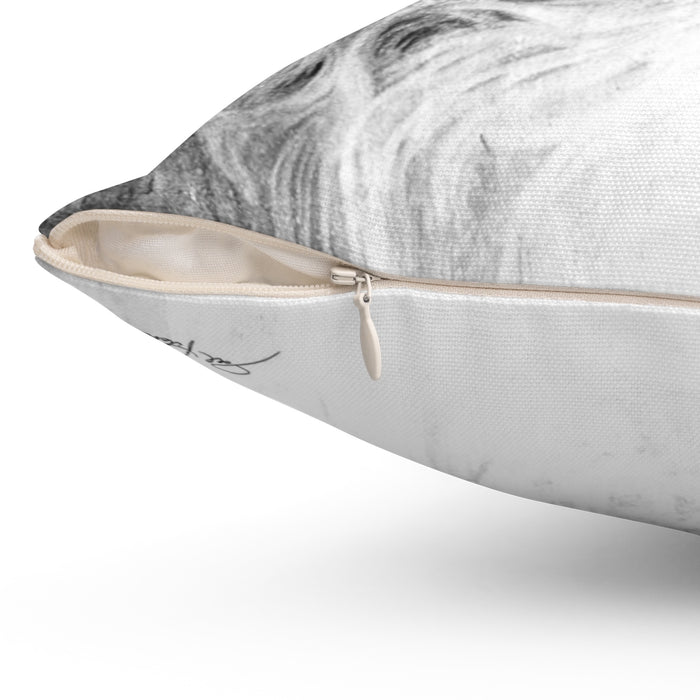 "Ol' Saint Nick" Square Pillow