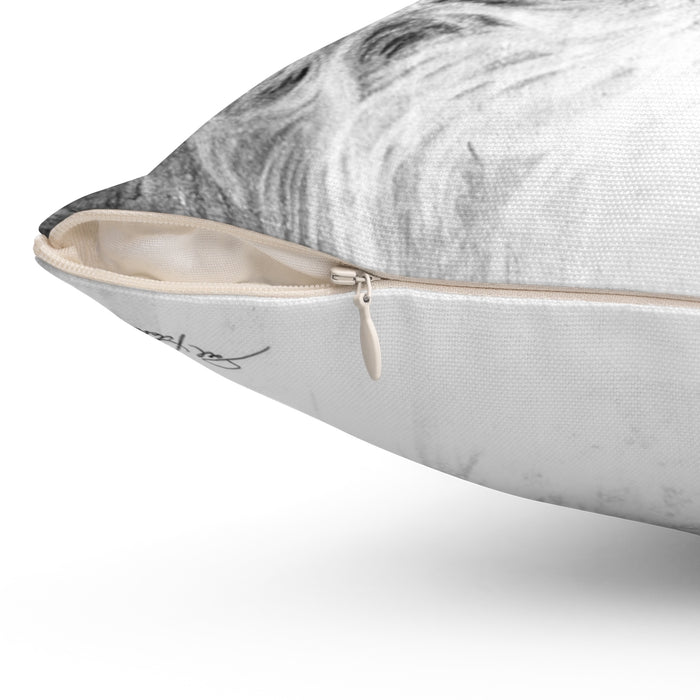 "Ol' Saint Nick" Square Pillow