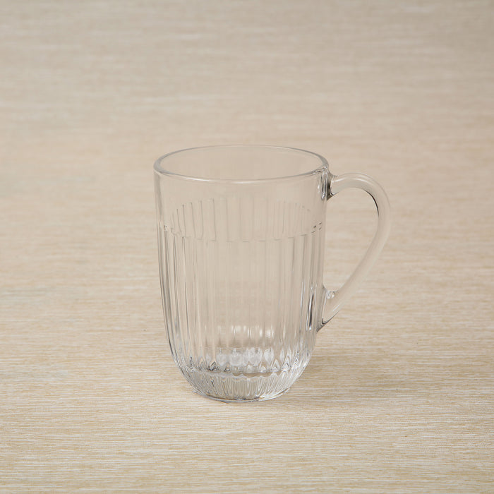 Ouessant pattern glass coffee mug