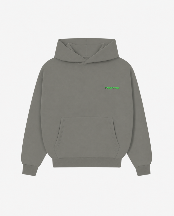 Outline Hoodie 2.0 in Charcoal - back