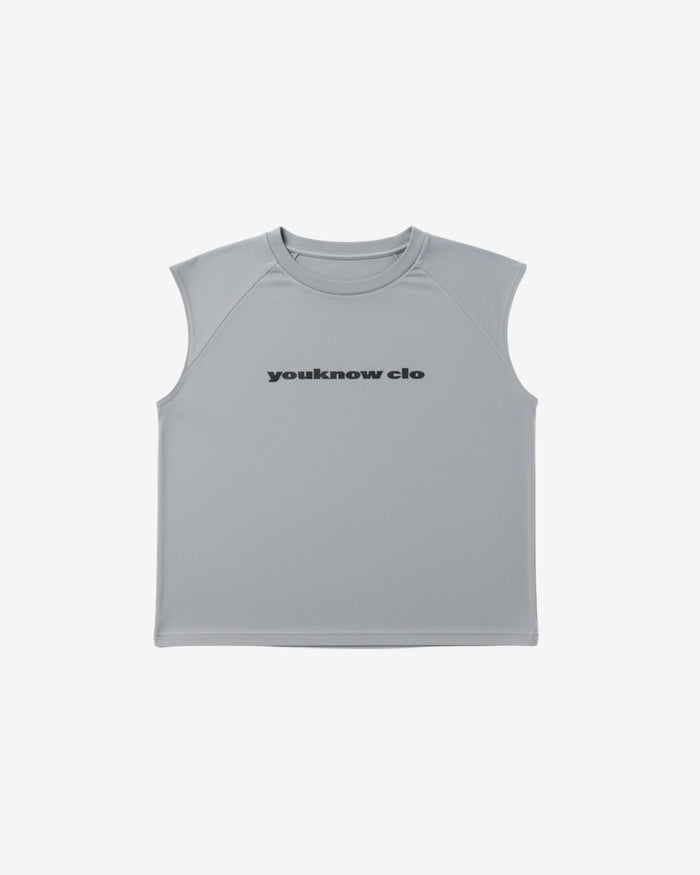 Oversized Raglan Tank | Washed Grey