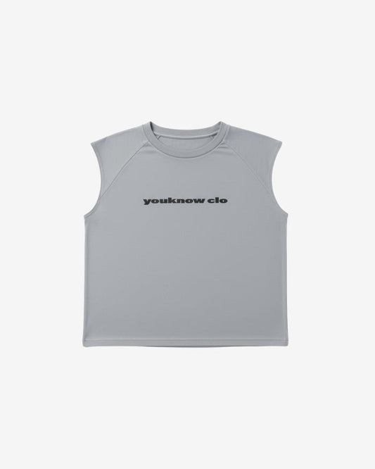 Oversized Raglan Tank | Washed Grey