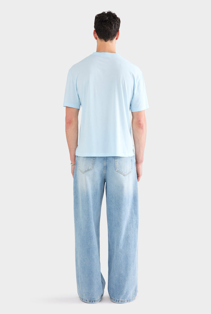 Pigment Dyed Lightweight Standard T Shirt - Light Blue