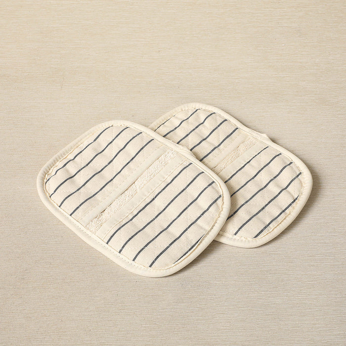 Potholder beige with stripe
