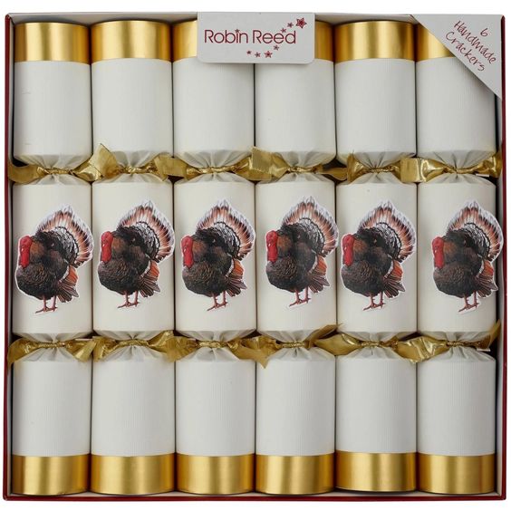 Racing Turkey Gold Party Crackers