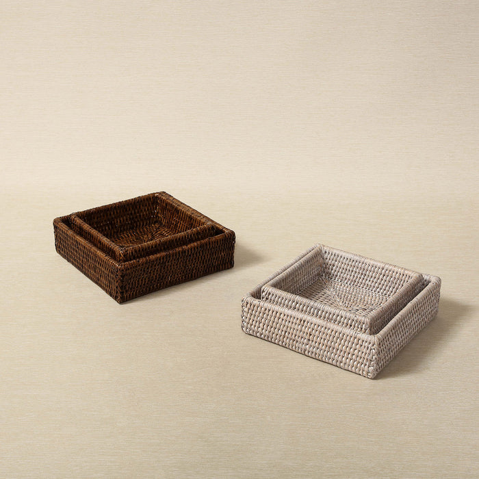 Rattan napkin tray