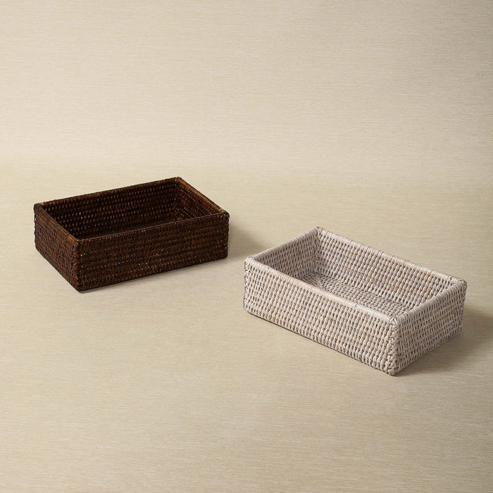 Rattan napkin tray