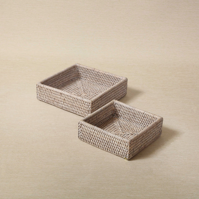 Rattan napkin tray